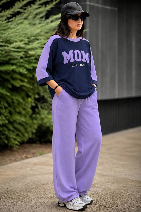 ست تیشرت شلوار اسپرت mom