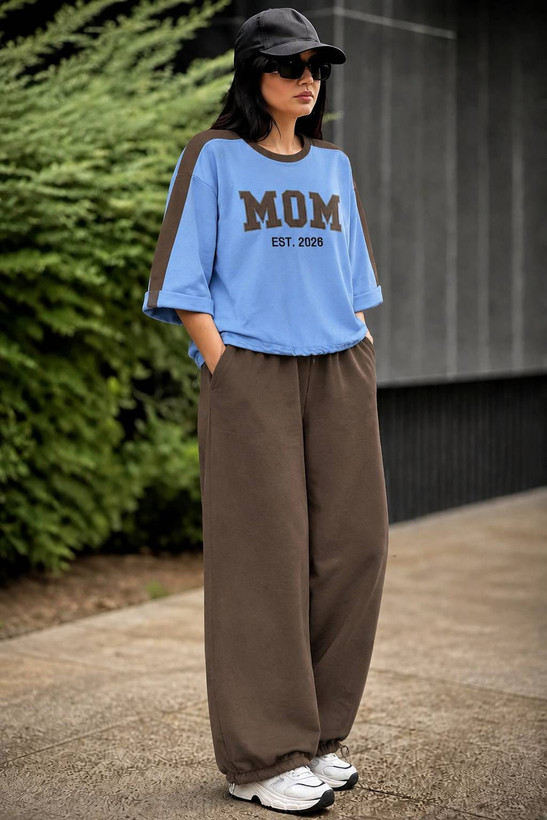 ست تیشرت شلوار اسپرت mom