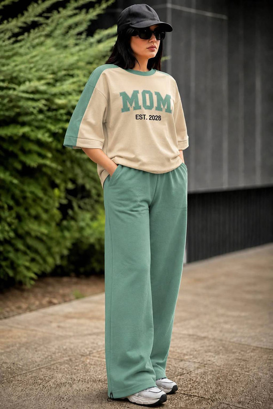 ست تیشرت شلوار اسپرت mom