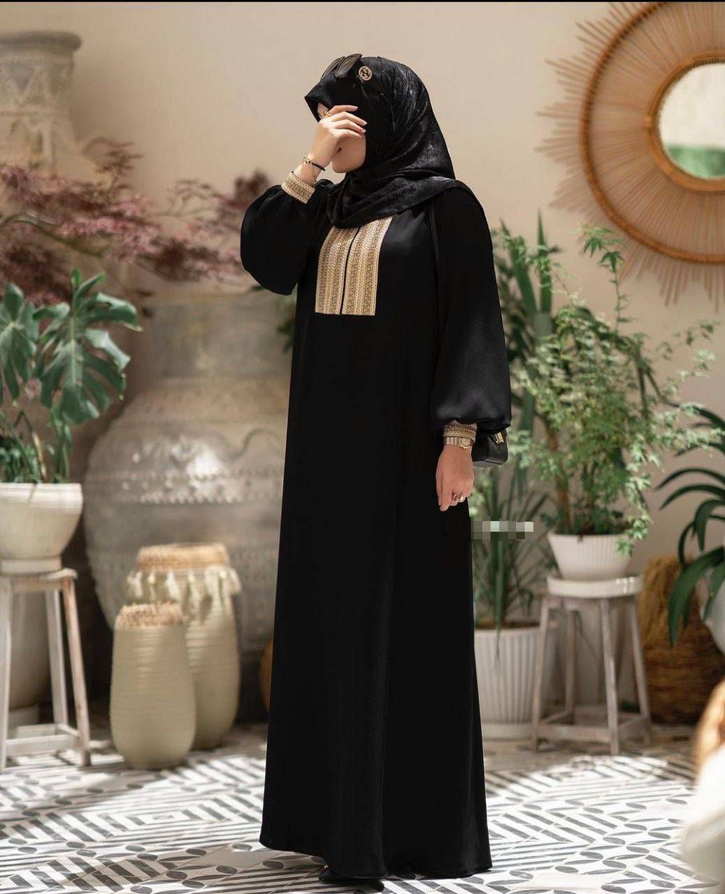 عبا طلا کوب زنانه با قد ۱۳۵