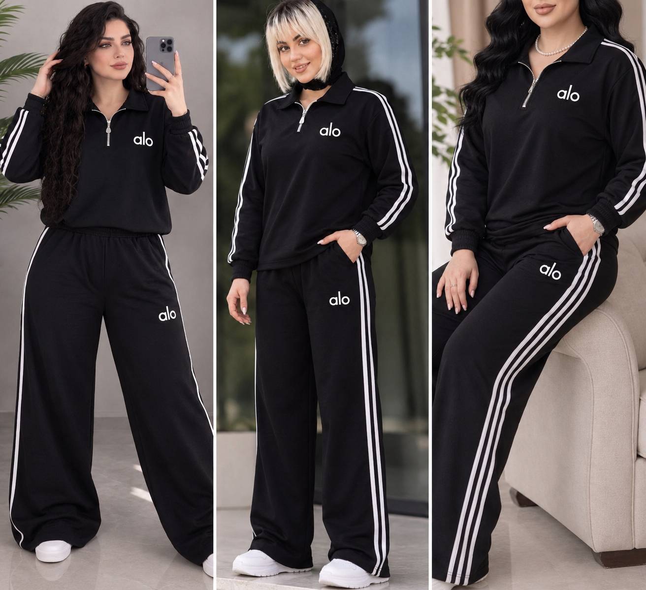 ست تیشرت شلوار زنانه هیرسا آستین بلند